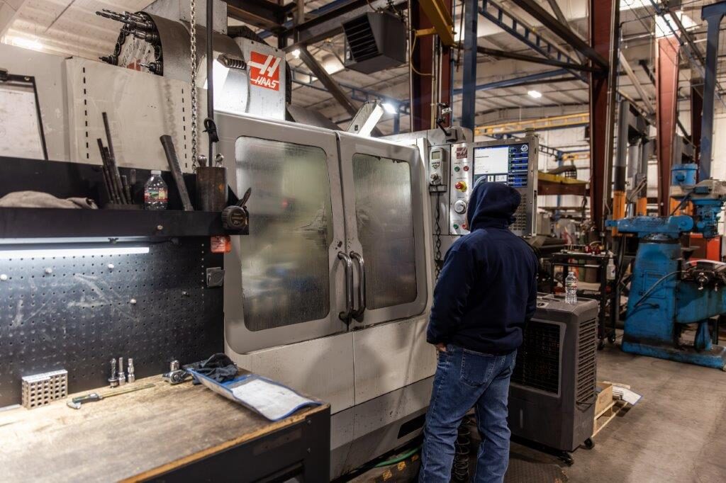 Haas CNC vertical mill