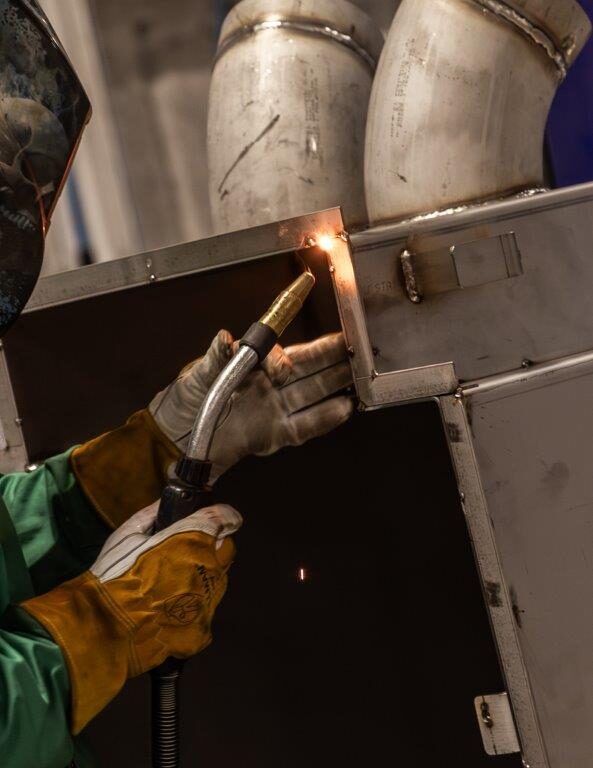Stainless steel weldment