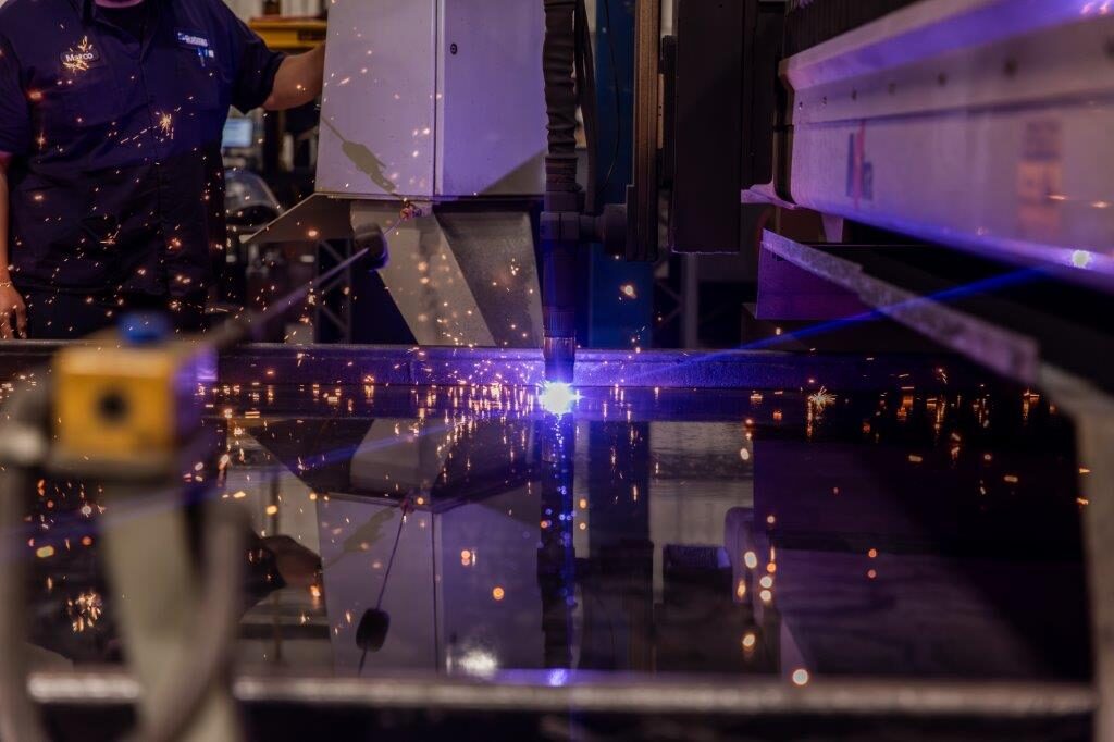 Alltra plasma cutter in action