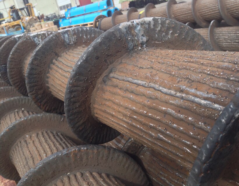 Heavy-duty Orthman screw conveyor